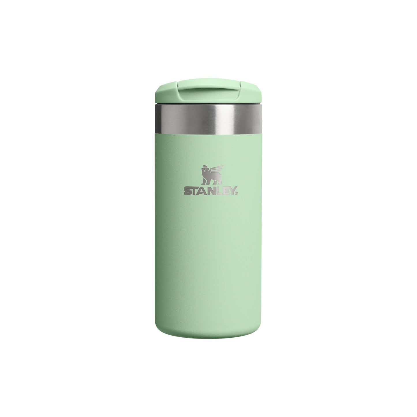 Stanley 1913 Aerolight Transit Thermo Mug 0.35L - Keeps Hot for 4 Hours - Dishwasher Safe - Coffee Mug To Go Leak-Proof - Compatible with Common Car Drink Holders - Pistachio - 100000111669