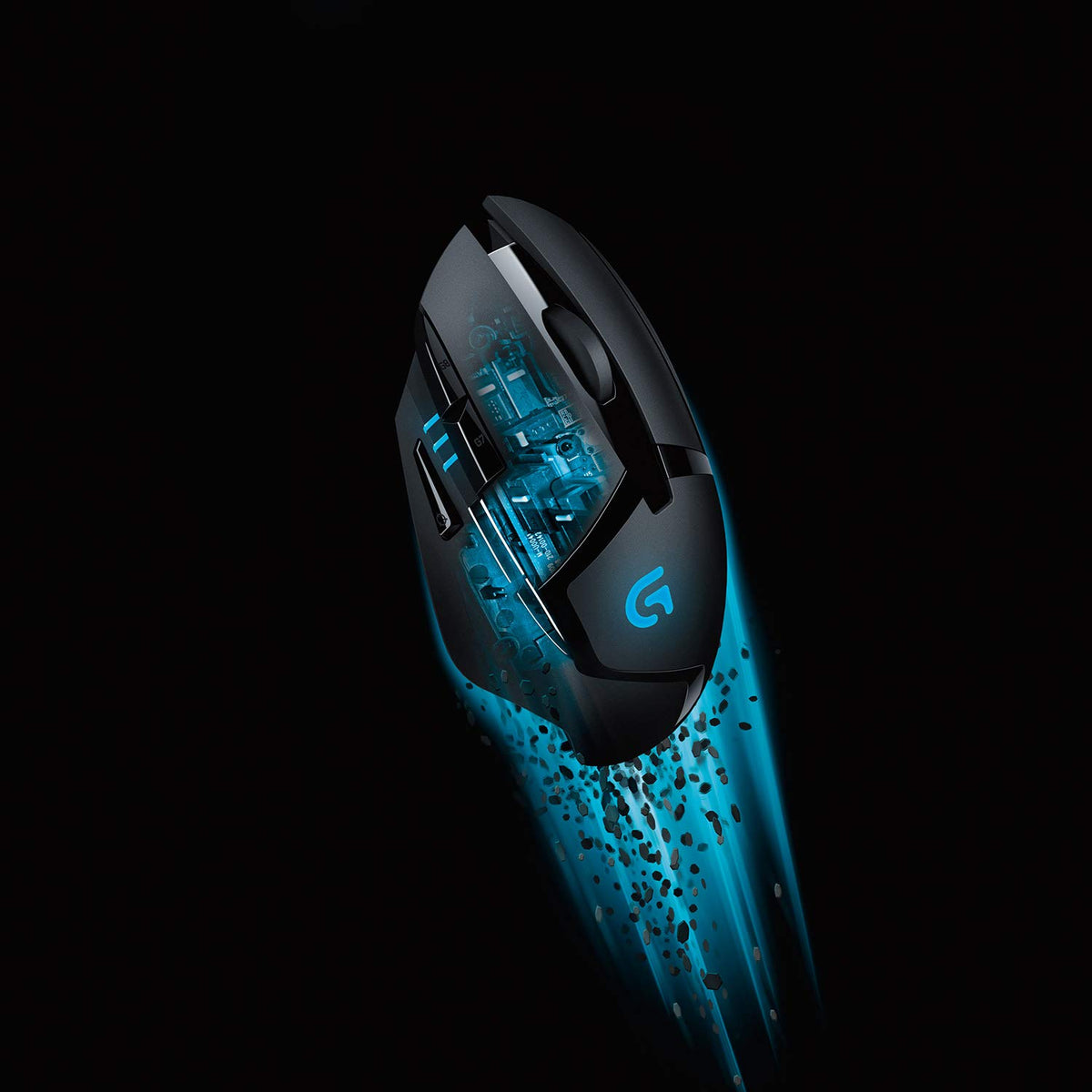Logitech G G402 Hyperion Fury Maus de gaming cu senzor optic de 4K DPI - 910-004068