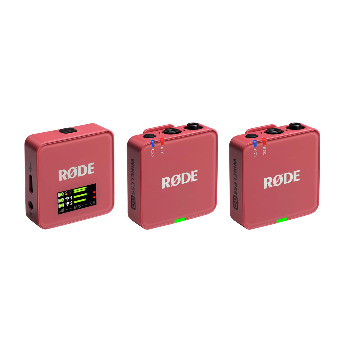 RØDE Wireless GO (Gen 3) – Compact wireless microphone – Crystal clear sound, 32-bit float recording, automatic level control, for phones, cameras, and computers (Pink) - WIGOGEN3ROS