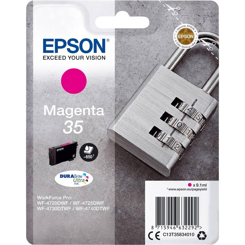 Epson Original 35 Ink Lock (WF-4720DWF, WF-4725DWF, WF-4730DTWF, WF-4740DTWF), magenta - C13T35834010