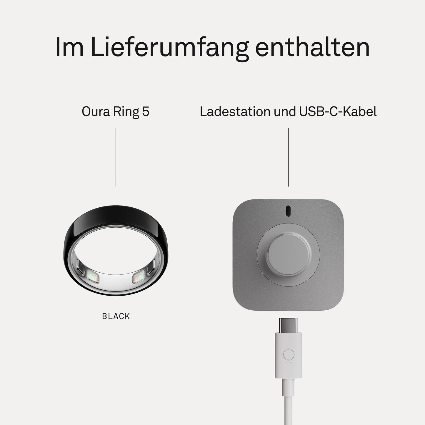 Oura Ring 5 Black – Size 9 – Find your ring size - JZ90-61615-09
