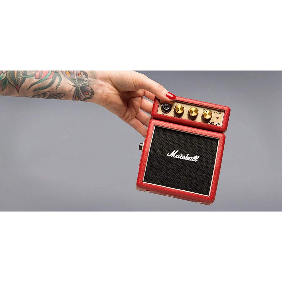 Marshall MS-2R MS2 Mini Amp, red [UK Import]