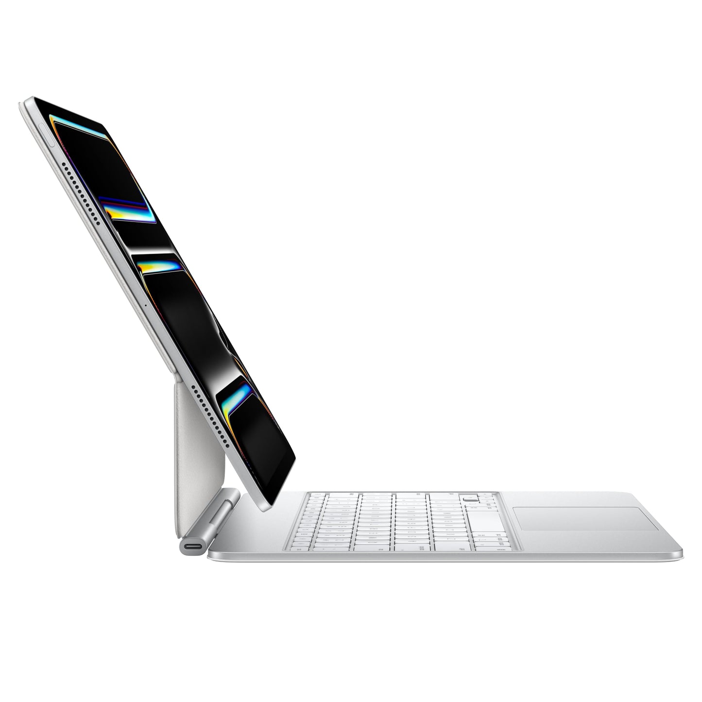 Apple iPad Magic Keyboard Case for the 13'' iPad Pro (M4) for comfortable typing, integrated trackpad, row of function keys, Danish - White  - MWR43DK/A