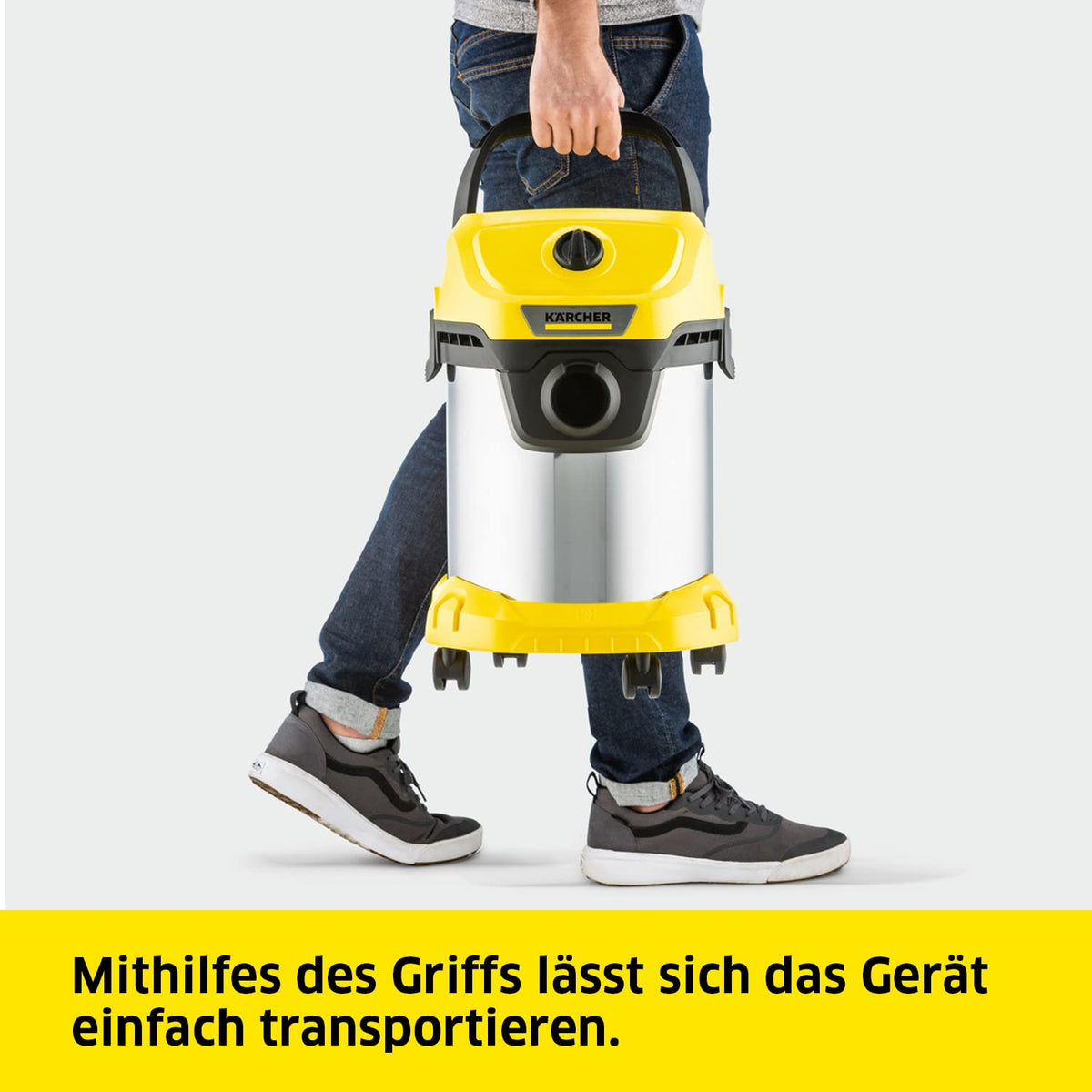 KÄRCHER Wet/Dry Vacuum WD 3 S V-17/4/20, 1,000 Watt - 1.628-135.0