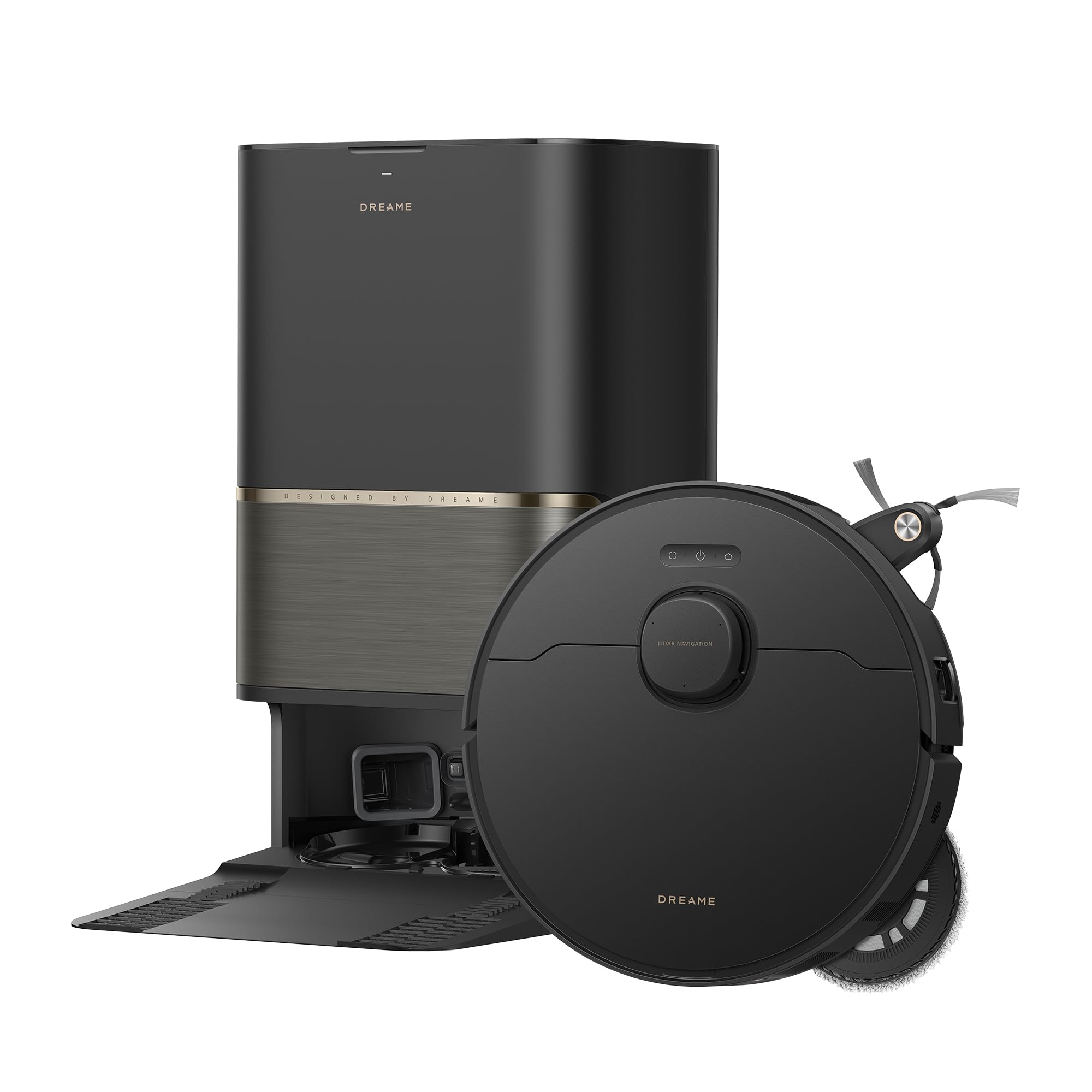 dreame L50s Pro Ultra vacuum robot with mopping function 100 days automatic emptying, mop self-cleaning at high heat, 30,000 Pa suction power, corner and edge cleaning, detangling brush - RLL88HE
