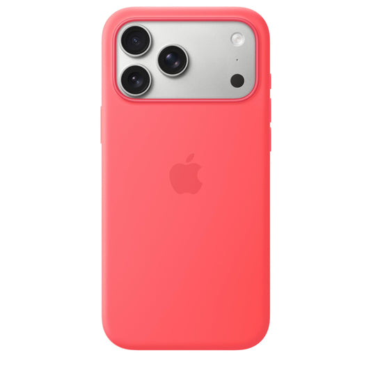 Apple iPhone 17 Pro Max Silicone Case with MagSafe - Guava Pink  - MHW64ZM/A