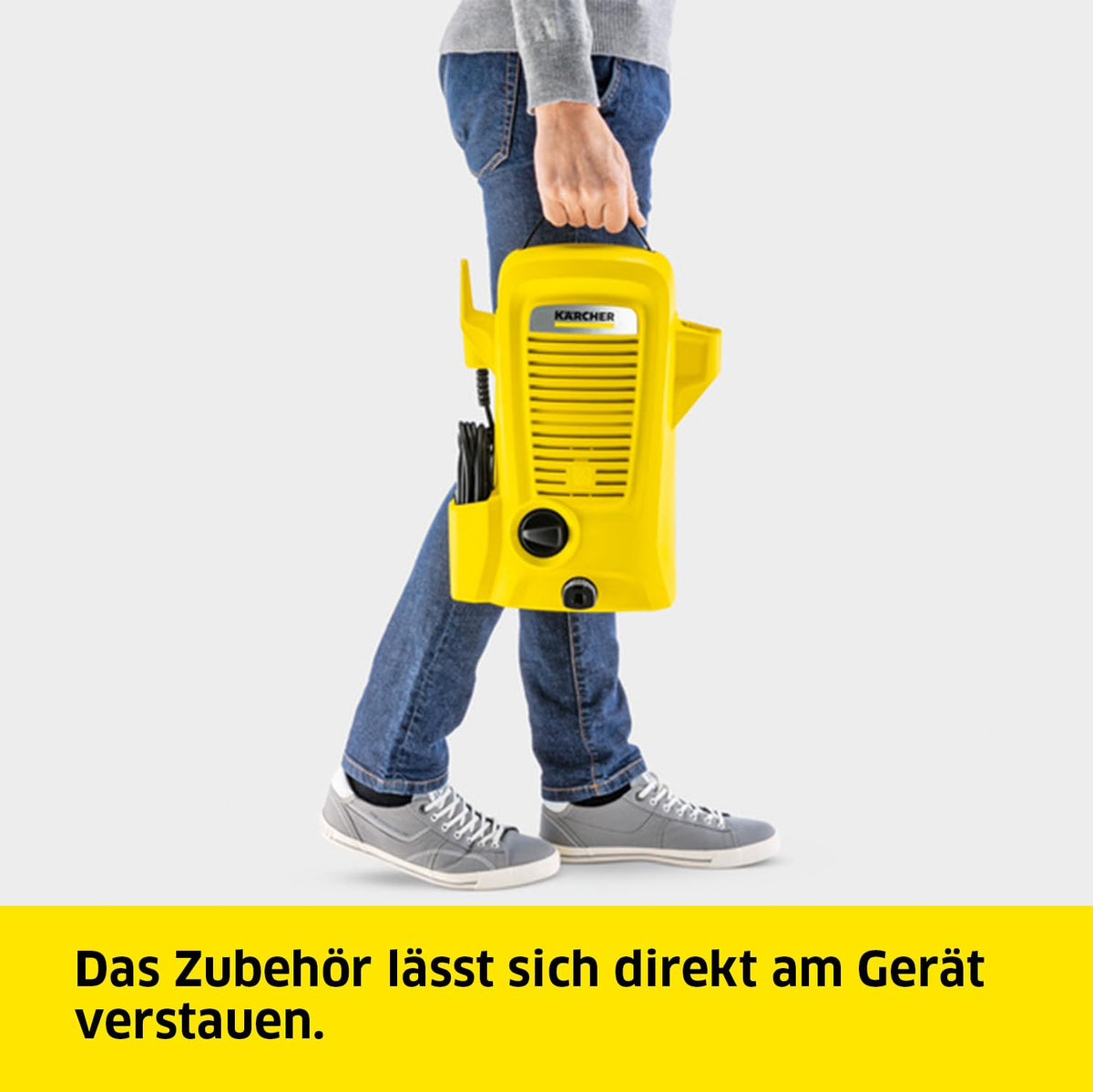 Kärcher High Pressure Cleaner K 2 Universal Edition Home, Pressure: max. 110 bar, Flow rate: 360 l/h, Area: 20 m²/h, Water filter, Weight: 3.8 kg, High-pressure hose and gun, Dirt blaster, Home Kit - 1.673-006.0
