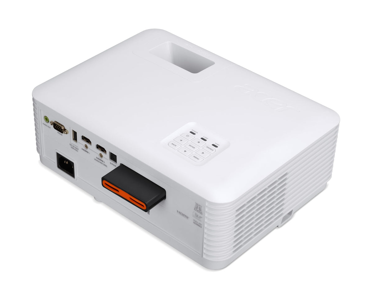 Acer Vero HL6510ATV DLP Laser Projector (1080p Full HD (1,920 x 1,080 Pixels) 5,000 ANSI Lumens, 50,000:1 Contrast, 3D, Keystone, Lens Shift, 1x 10 Watt Speaker, HDMI (HDCP) White, Home Cinema - MR.JWT11.006