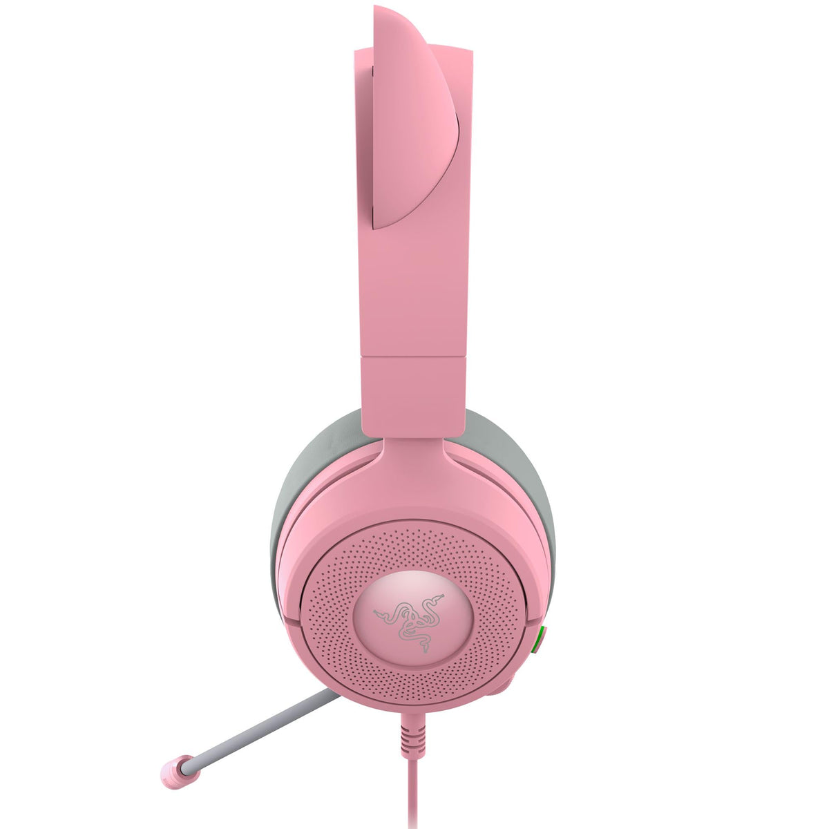 Razer Kraken Kitty V3 X - Wired Kitty Headset for Gaming - Iconic Kitty Ears - Weighs 270g - HyperClear Cardioid Microphone - TriForce 40mm Drivers - 3.5mm Jack | Quartz - RZ04-05350100-R3M1