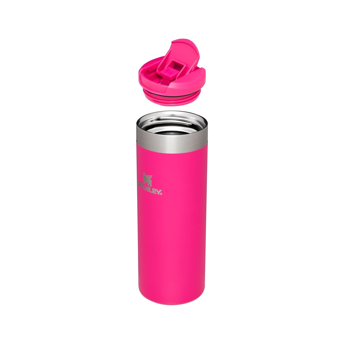 Stanley 1913 Aerolight Transit Thermo Mug 0.47L - Keeps Hot for 6 Hours - Dishwasher Safe - Coffee Mug To Go Leak-Proof - Compatible with Common Car Drink Holders - Thermos Flask - Pink - 100000004551
