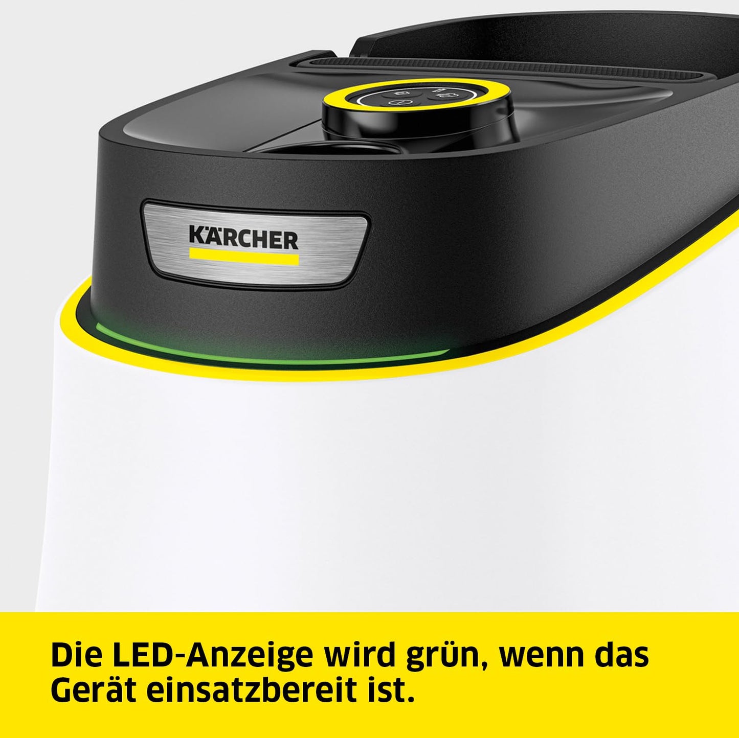Kärcher steam cleaner SC 3 Deluxe, steam pressure: 3.5 bar, heating time: 30 s, power: 1,900 W, area performance: 75 m², tank: 1 l, with floor cleaning set, microfiber cover, nozzles and round brush, white - 1.513-430.0
