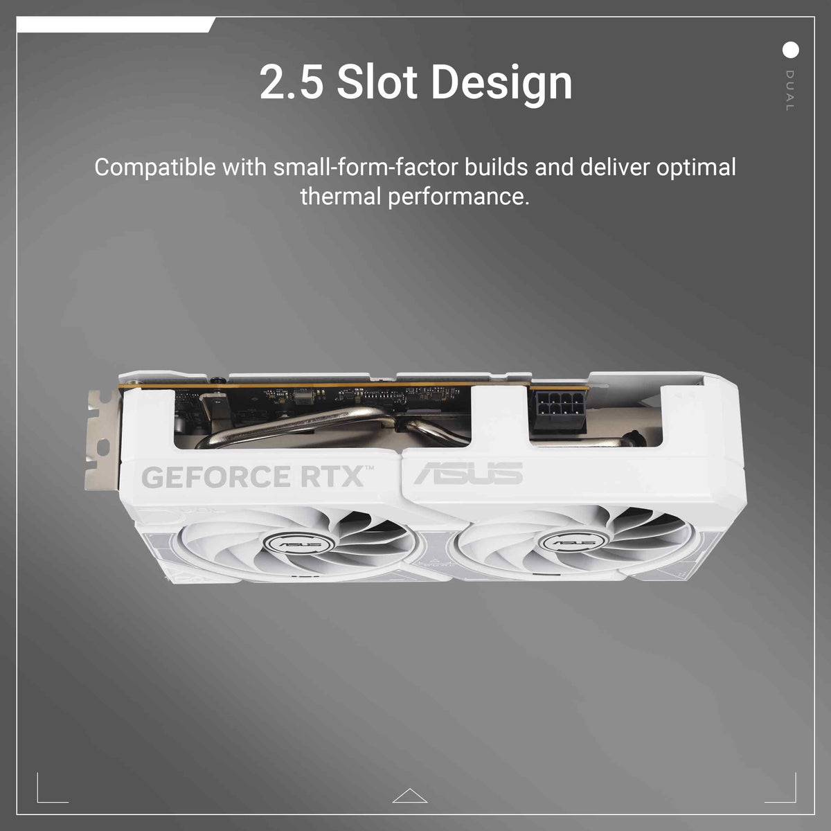 Grafică pentru jocuri ASUS Dual GeForce RTX 5060 8GB GDDR7 White OC Edition - 90YV0N15-M0NA00
