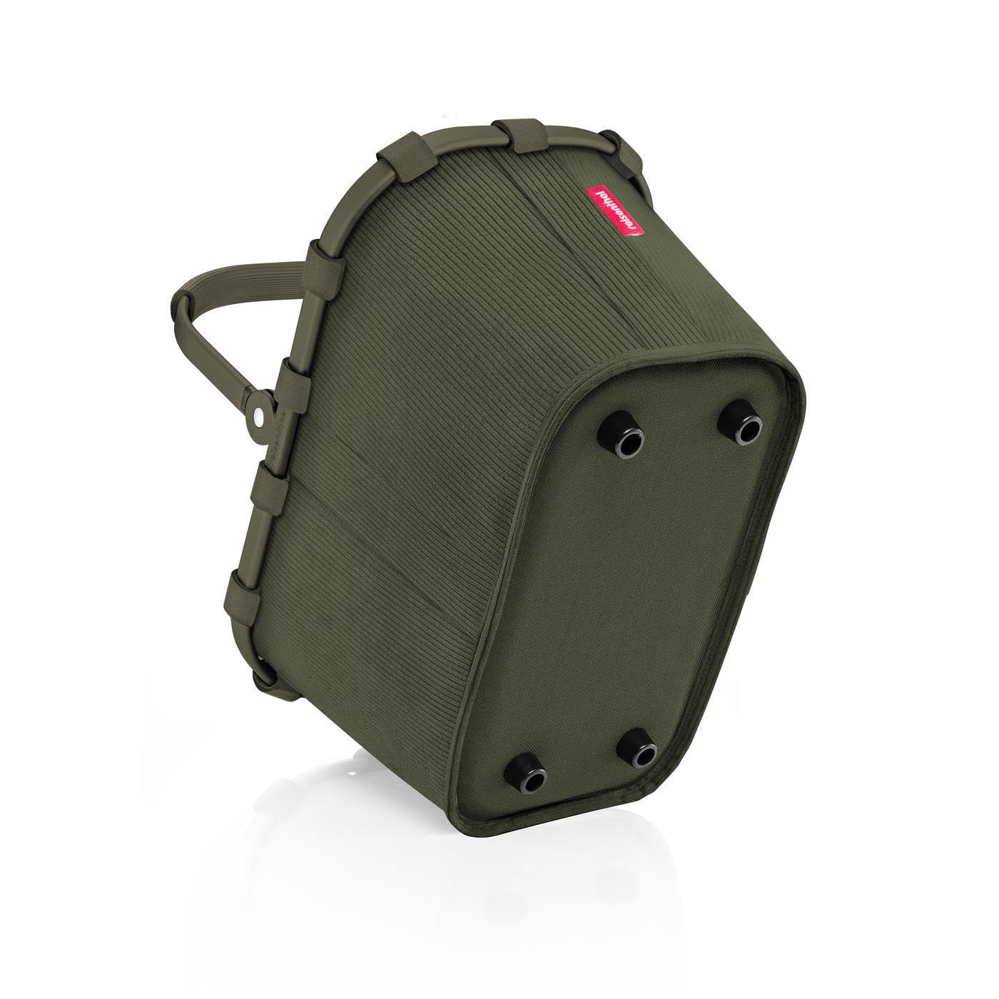 Reisenthel carrybag XS cord dark matcha – Stable shopping basket with practical inner pocket – Elegant and water-repellent design - BN5057