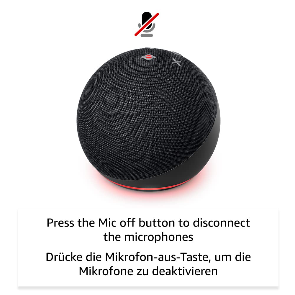 Echo Dot (5th Generation, 2022) International Version | Smart speaker with Alexa | anthracite - C2N6L4