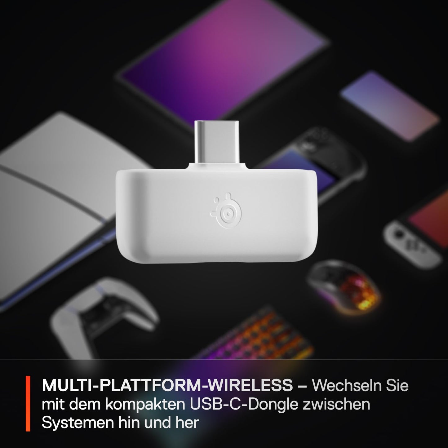 SteelSeries Arctis Nova 5P Wireless - Gaming Headset Multi-System -PS5,PC - Magnetic Neodymium Drivers -Over 100 Audio Presets -60H Battery Life -2.4 GHz or BT -ClearCast Gen2.X Microphone -White - 61674