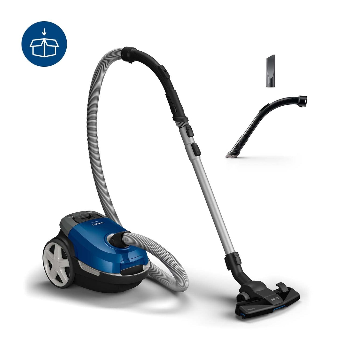 Philips Series 3000 Performer Compact Bagged Vacuum Cleaner - 900W Vacuum Cleaner with Allergy Filter, 9m Range (XD3110/09)