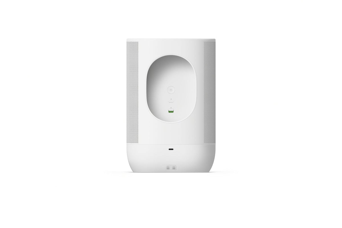 Sonos Move 2 | Portable WiFi Speaker with WiFi, Bluetooth, compatible with Amazon Alexa, at least 24 hours battery life and wireless charging station - White - MOVE2EU1