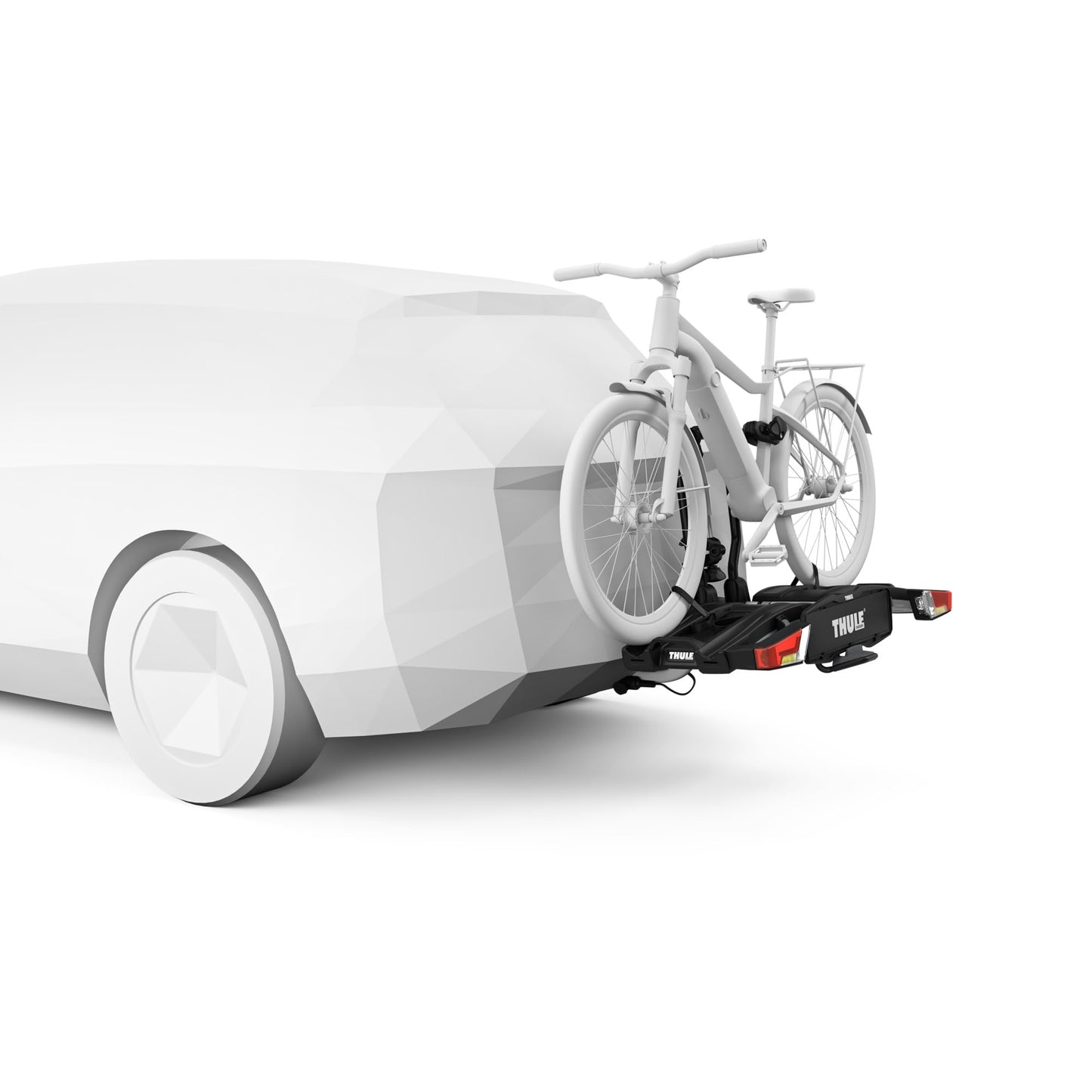 Thule EasyFold XT bicycle carrier, bicycle carrier towbar black/aluminum, 2 bikes - 933100
