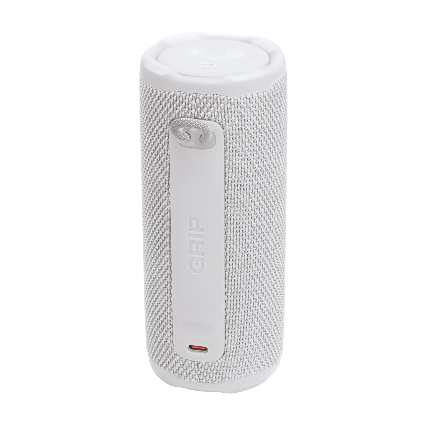 JBL Grip Compact Bluetooth Speaker, JBL Pro Sound with AI Sound Boost, IP68 Waterproof and Dustproof, Ambient Light, Up to 14h Playback, Auracast Multi-Speaker, JBL Portable App, White - JBLGRIPWHT