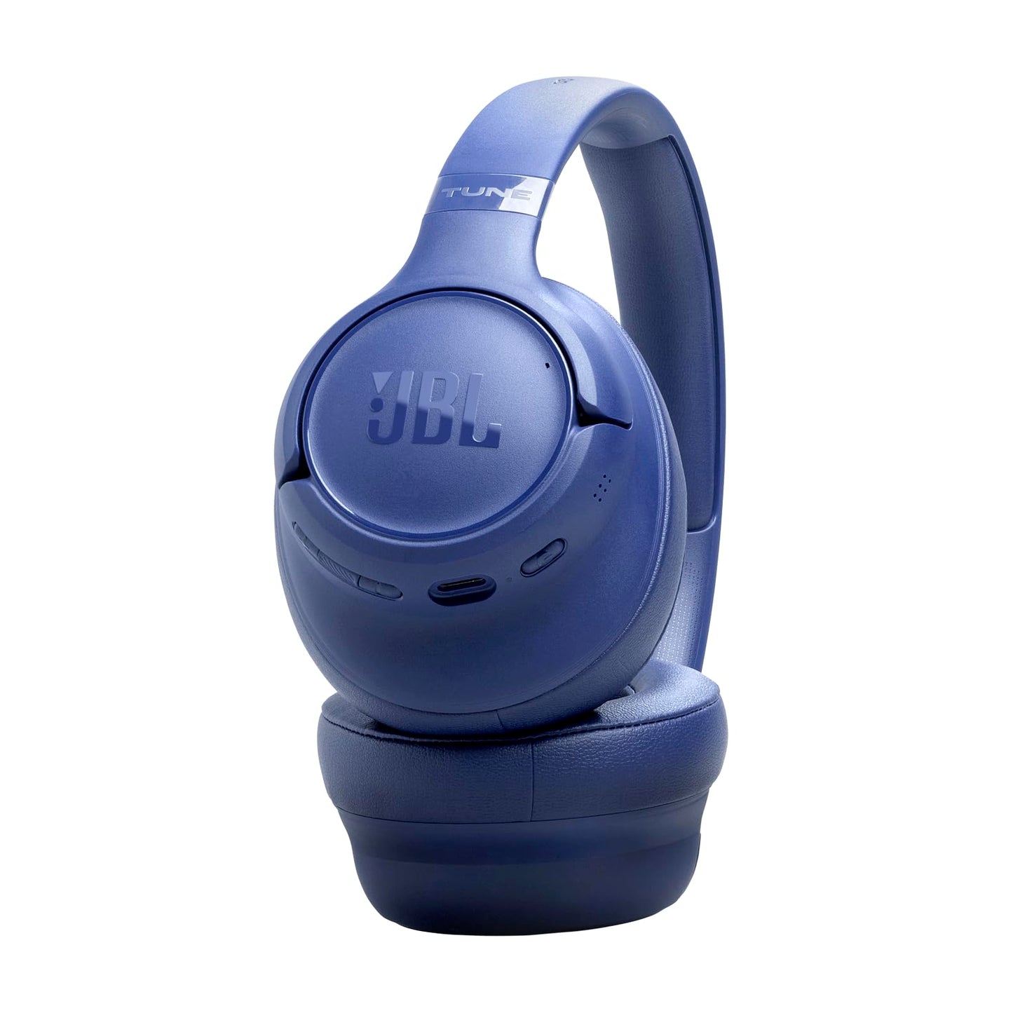 JBL Tune 730 BT Wireless Over-Ear Headphones with JBL Pure Bass Sound, Up to 76 hours of music playback, Bluetooth 6.0, lightweight, foldable design, Google Fast Pair, Microsoft Swift Pair, Blue - JBLT730BTBLU