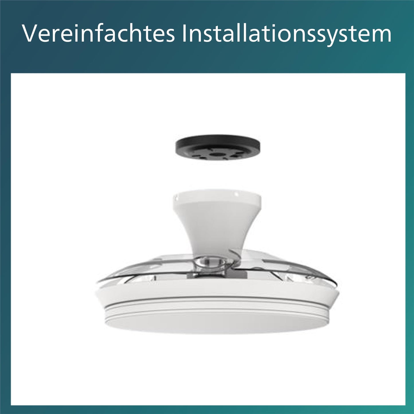 PHILIPS Atlas ceiling fan with retractable blades and LED lighting, 3 blades, 106 cm wingspan, 3 lighting levels, adjustable white light, ultra-quiet, model 2024, nickel - 8720169279148