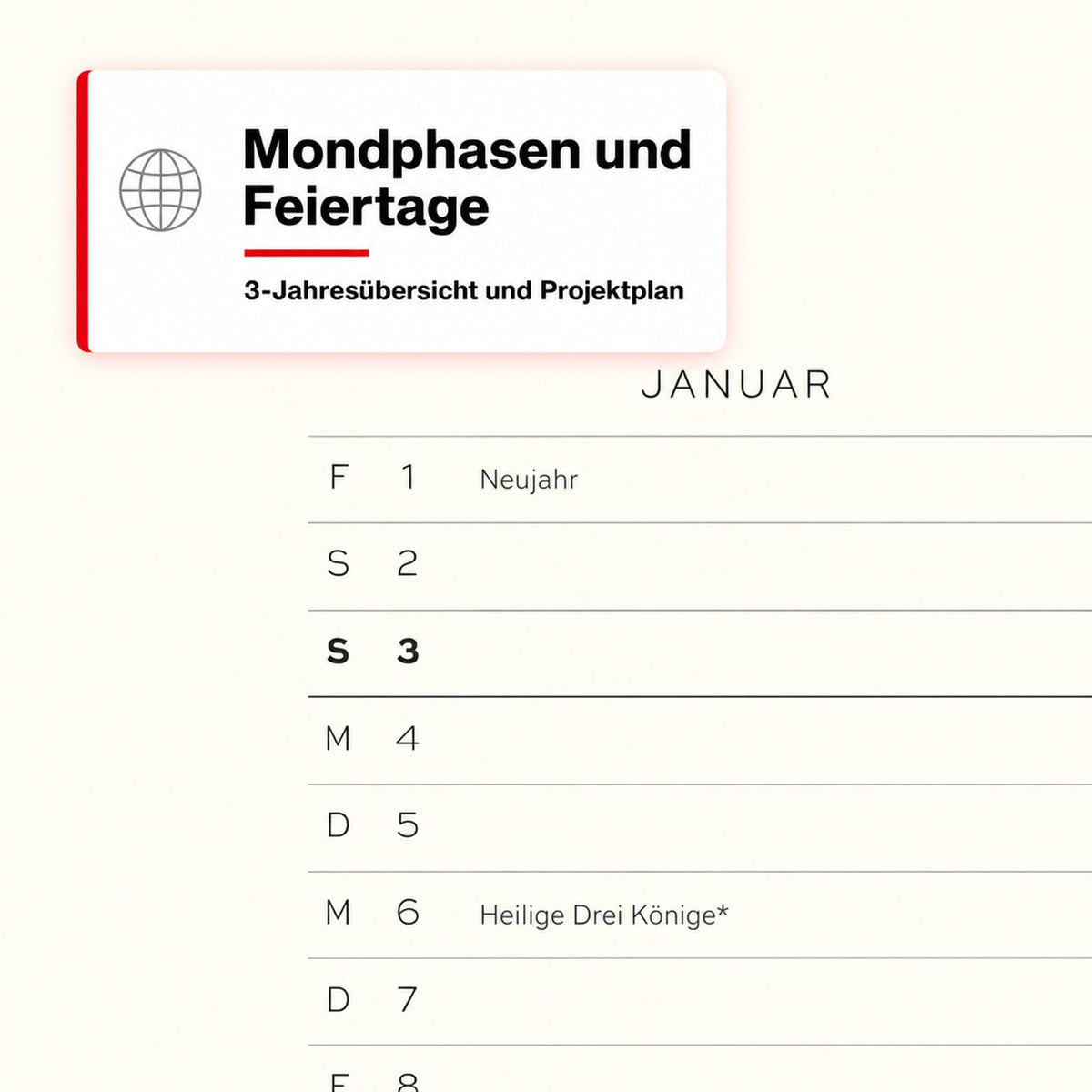 LEUCHTTURM1917 weekly planner 2027 Composition (B5) - German, Dusty Rose, 254 x 178 mm, January-December (12 months), weekly overview with hourly grid 7:00-22:00 per column, hardcover, 80 g/m² paper - 400142