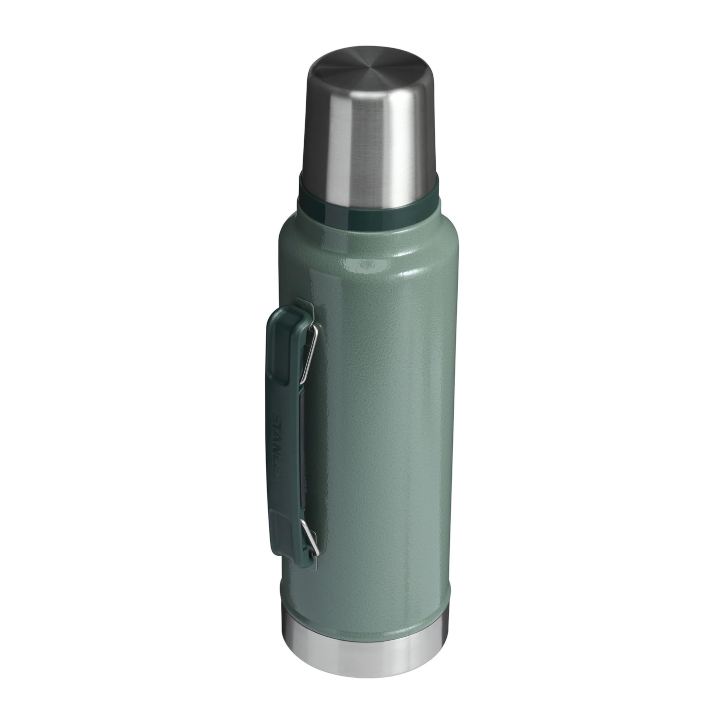 Stanley 1913 Classic Legendary Thermos Bottle 1.4L - Thermos Keeps Hot or Cold for 40 Hours - Stainless Steel Thermos Flask - BPA Free - Dishwasher Safe - Hammertone Green - 100000115856