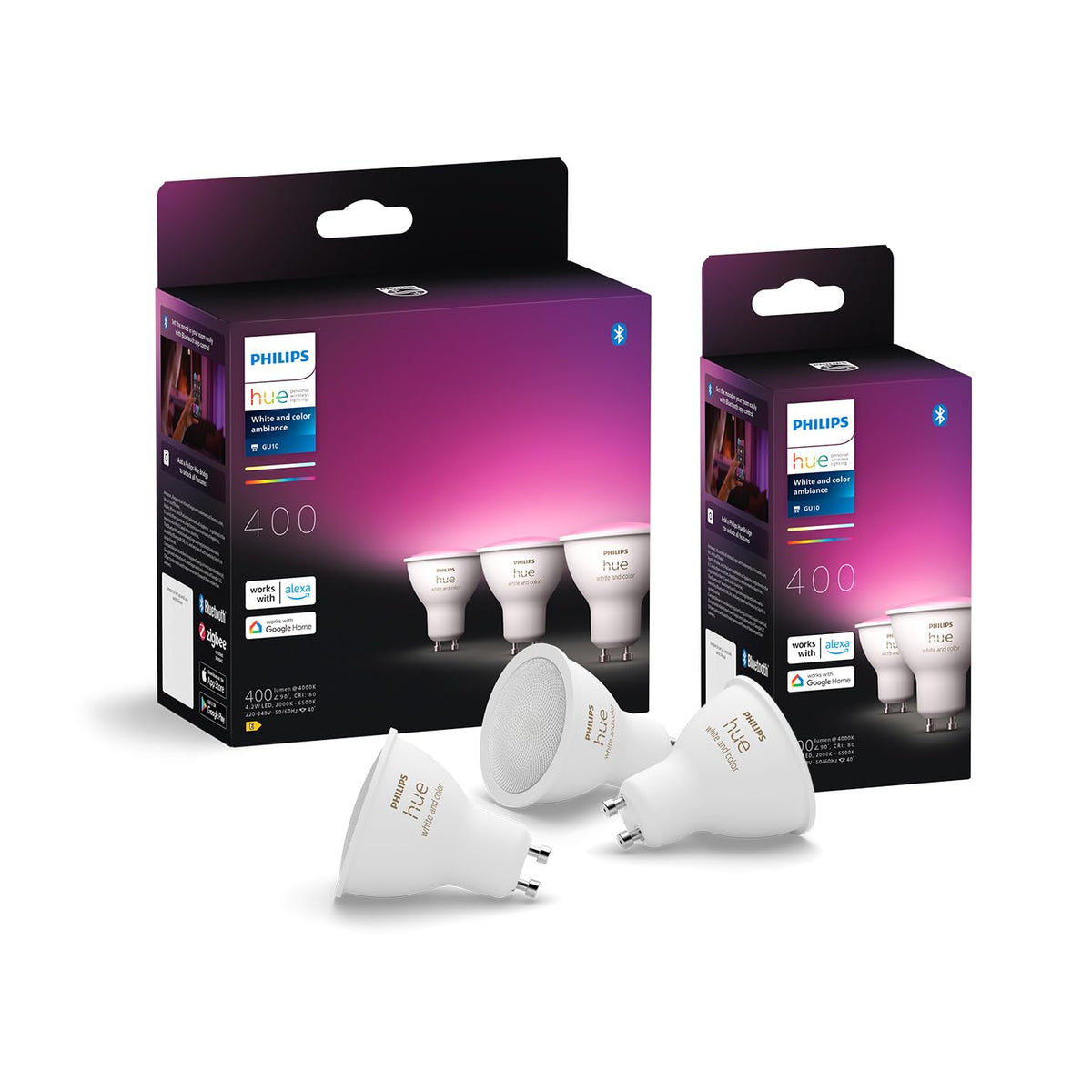 Philips Hue GU10 LED Spot, 5-pack - 8721103091147
