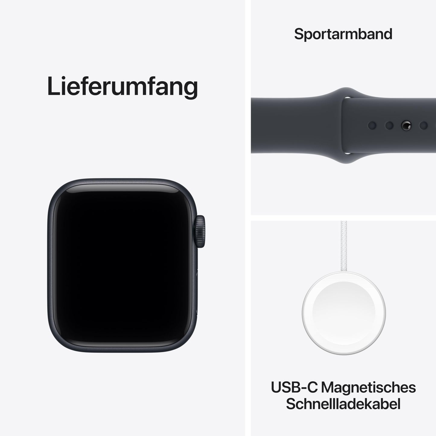 Apple Watch SE 3 GPS 40mm Smartwatch with Midnight Aluminum Case - MEH94ZR/A