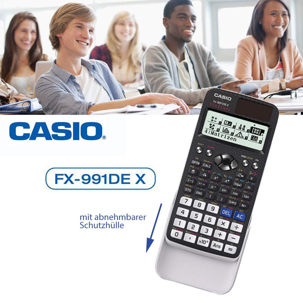 Casio FX-991DE X ClassWiz Scientific Calculator with Natural Display, Black, Technical-Scientific