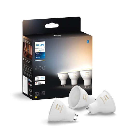Philips Hue White Ambiance GU10 3-Pack (929003666703)