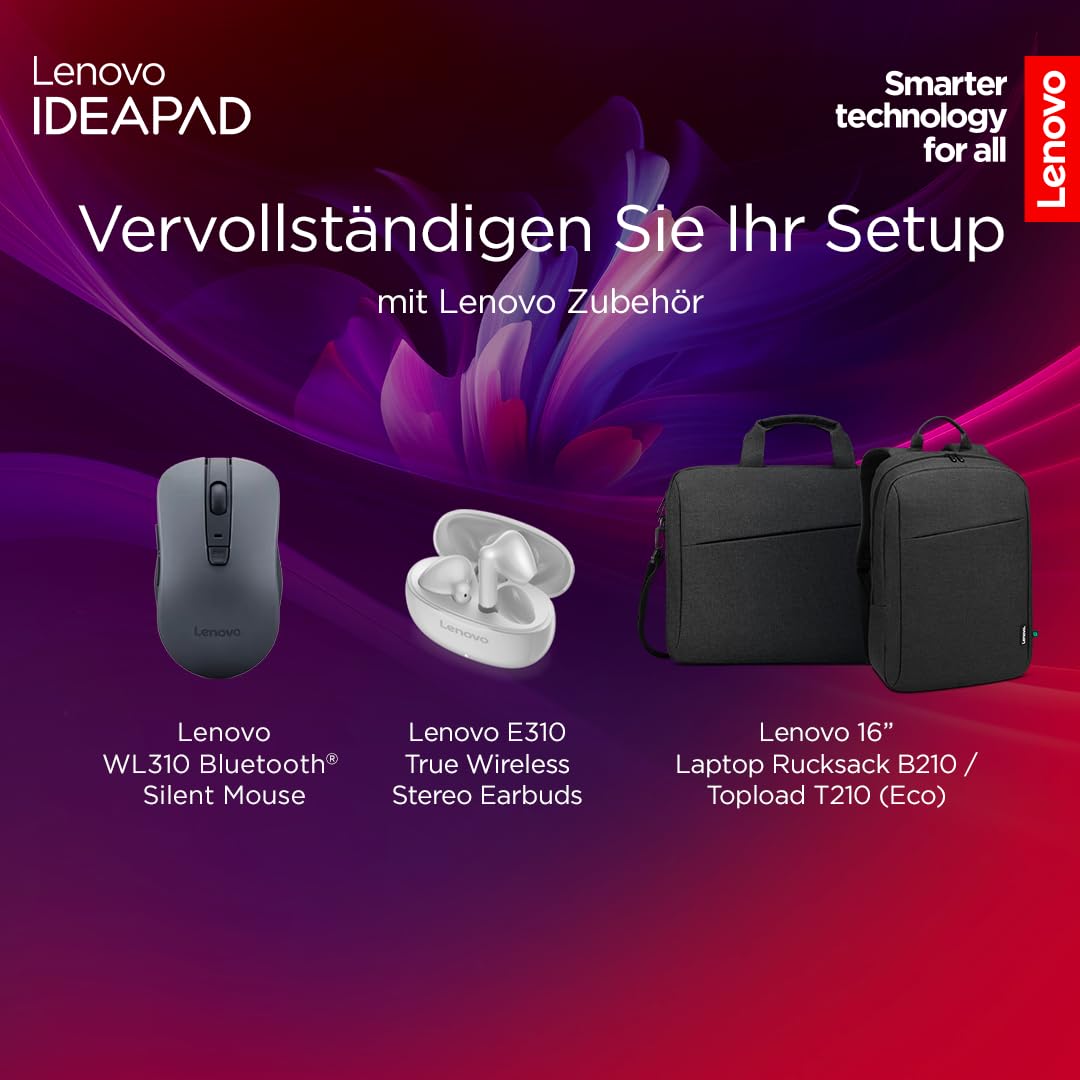 Lenovo IdeaPad Slim 5i Laptop | Ecran OLED WUXGA de 14" | Intel Core i7-13620H | 16GB RAM | 512GB SSD | Intel UHD Grafik | Windows 11 Home | QWERTZ | Luna Grau | 3 luni Premium Care - 83HR005FGE
