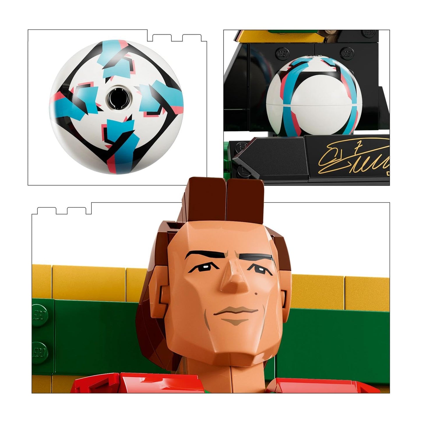 LEGO Editions Cristiano Ronaldo - Football Legend Toy - 3D Figures Model Building - DIY Children's Room Decoration - Gift for Boys, Girls from 12 Years and Adult Sports Fans - 43016