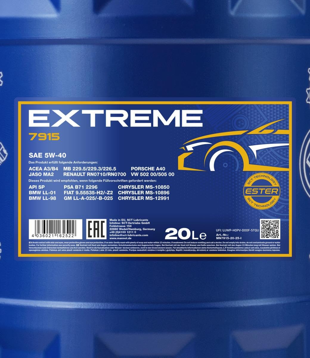 MANNOL 7915 Extreme 5W-40 20L - MN7915-20