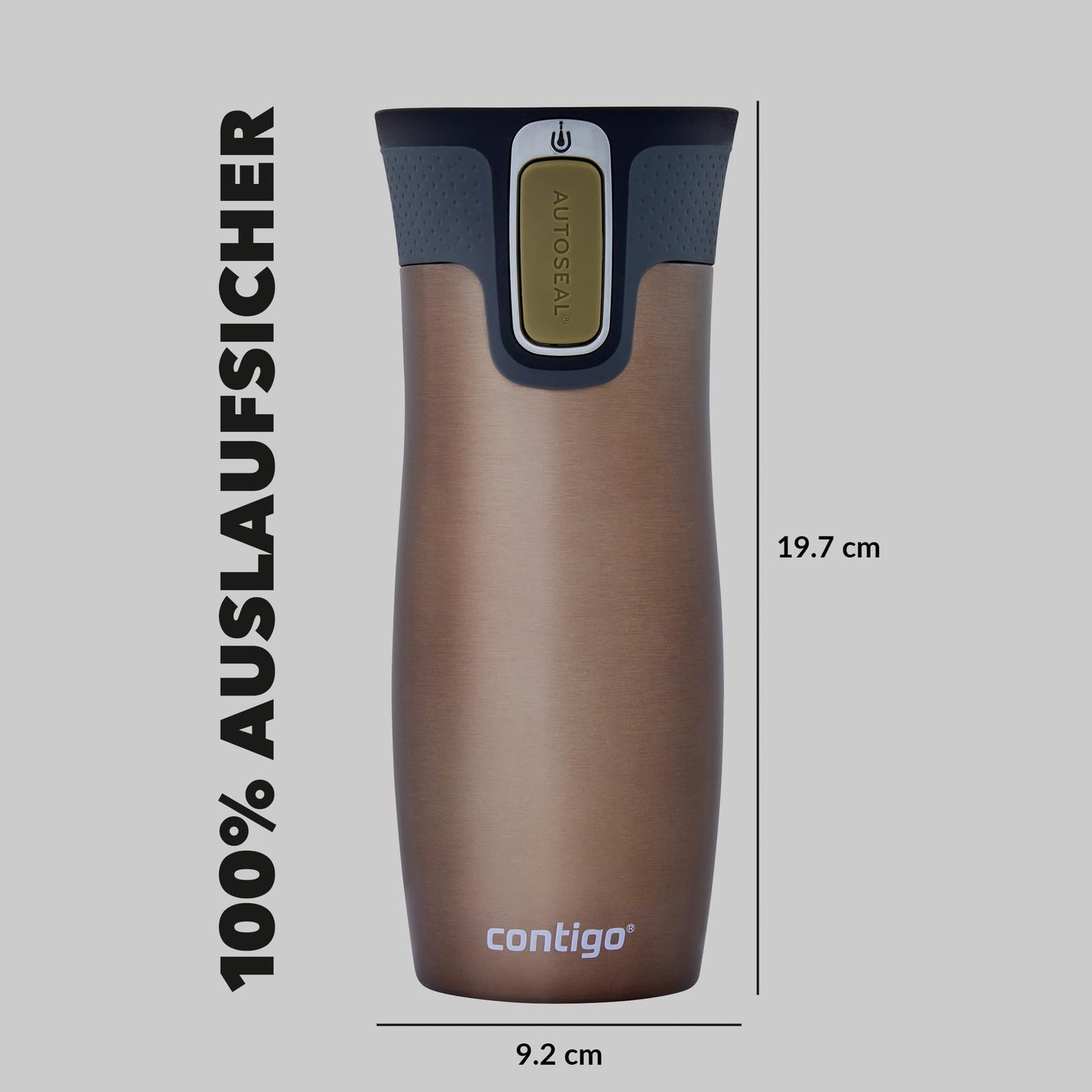 Contigo West Loop Autoseal Stainless Steel Thermo Mug | keeps warm for 5 hours | 470ml - 2095796