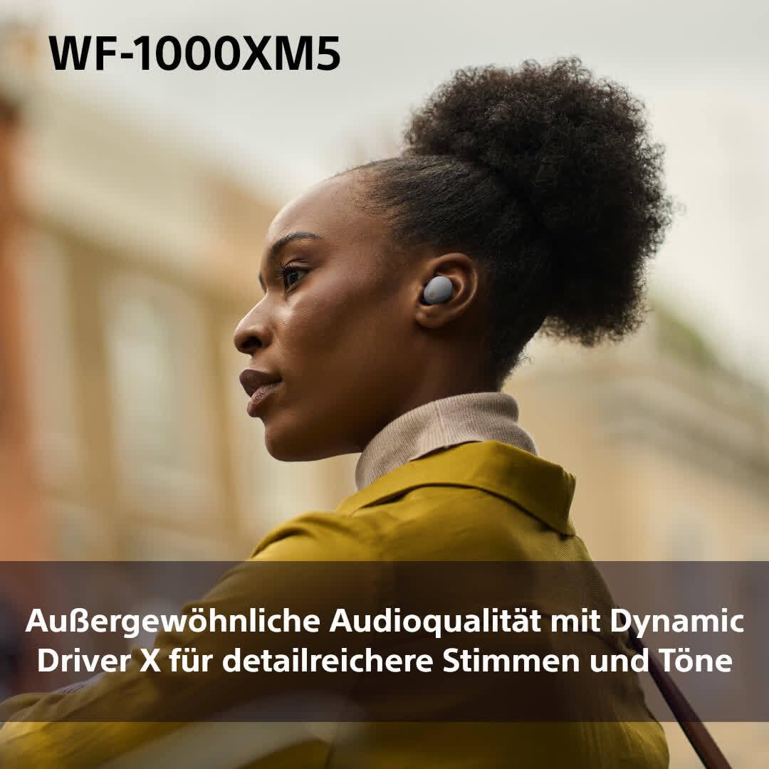 Sony WF-1000XM5 Wireless Noise Canceling Headphones, Bluetooth, In-Ear Headphones, Microphone, Up to 24 Hours Battery Life, Quick Charge Function, IPX4, iOS & Android Compatible - Pink - WF1000XM5P.CE7