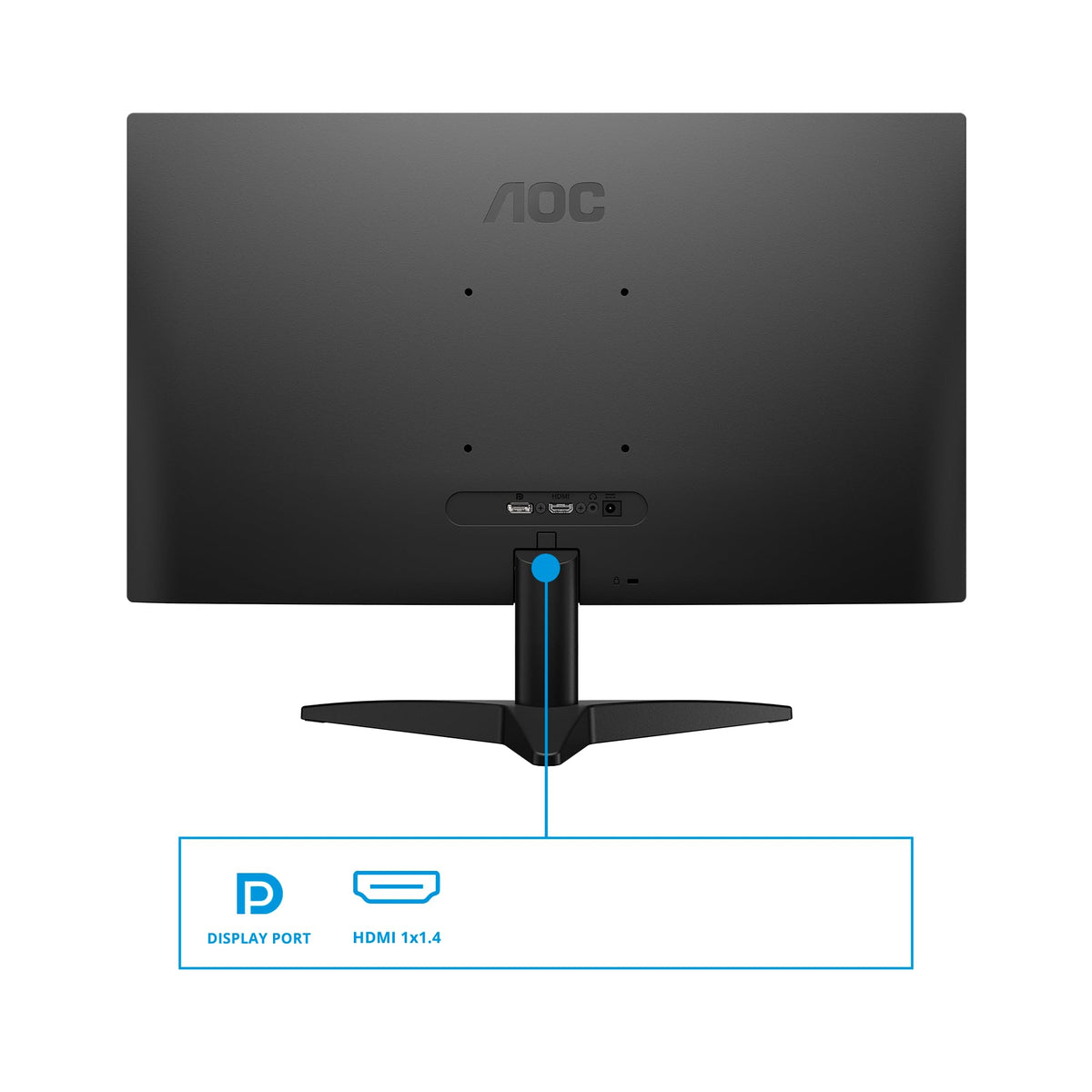 AOC 24B36X Monitor de gaming FHD de 24 inch, 144Hz, panou IPS, 4ms GtG, HDR10, (1920x1080 HDMI 1x 1.4) negru