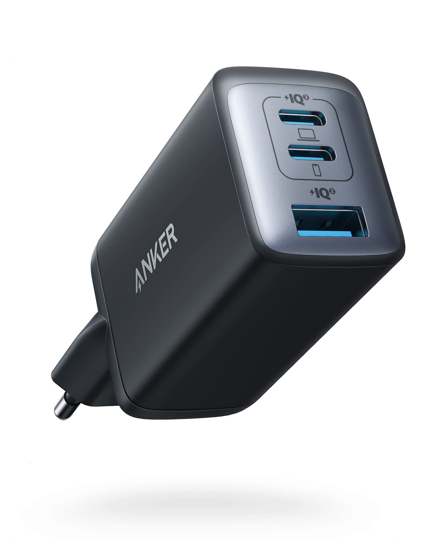 Anker USB C Charger (Nano II 65W) Pod 3-Port PPS Fast Charger, Compact USB-C Power Supply for MacBook Pro, iPad Pro, Steam Deck, Galaxy S20, Dell XPS 13, Note 20/10+, iPhone 15, Pixel - A2667311