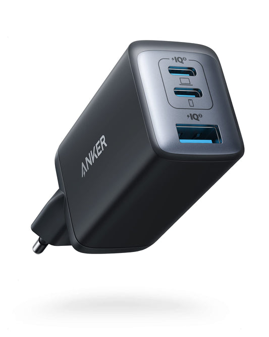 Anker USB C Charger (Nano II 65W) Pod 3-Port PPS Fast Charger, Compact USB-C Power Supply for MacBook Pro, iPad Pro, Steam Deck, Galaxy S20, Dell XPS 13, Note 20/10+, iPhone 15, Pixel - A2667311