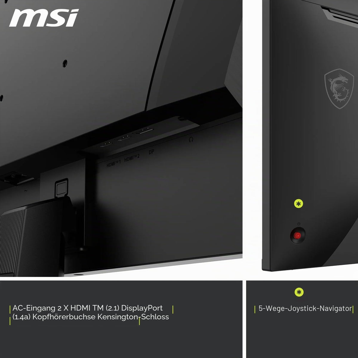 MSI MAG 325QFA E18V 32-Inch WQHD Gaming Monitor, 2560 x 1440 Rapid VA, 180 Hz, 0.5 ms, HDR-capable, Eye Care, HDMI 2.0b, DP 1.4a, Borderless, Tilt, VESA Mount, Black - 4711377389570