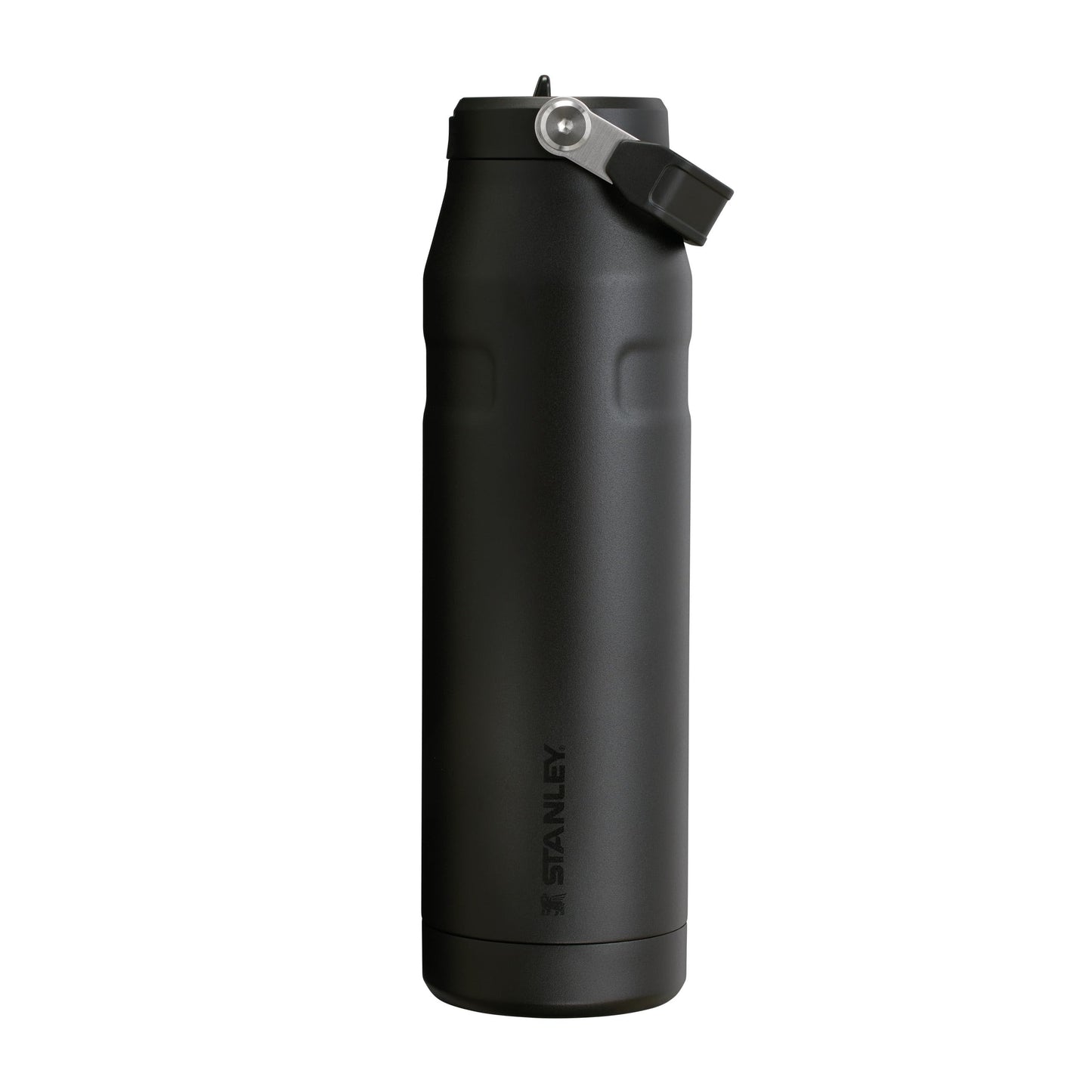 Stanley 1913 Flip Straw Drinking Bottle with Straw 1.06L - Thermal Mug Cools for 17 Hours - Ice Cold for 4 Days - BPA Free - Leakproof - For Drink Holders - Dishwasher Safe - Black - 100000108013