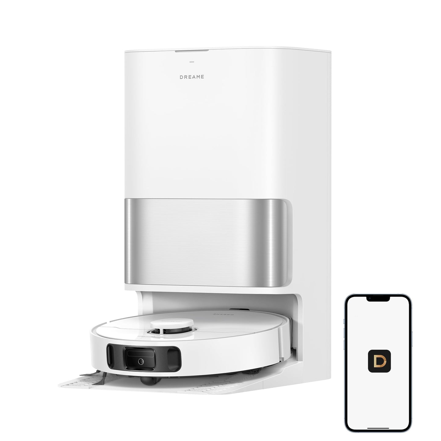 dreame L40 Ultra A robot vacuum cleaner with wiping function, dual system against coiled hair, 24,000 Pa suction power, 10.5 mm mop lift, mop self-cleaning and intelligent obstacle avoidance - RTD31TE
