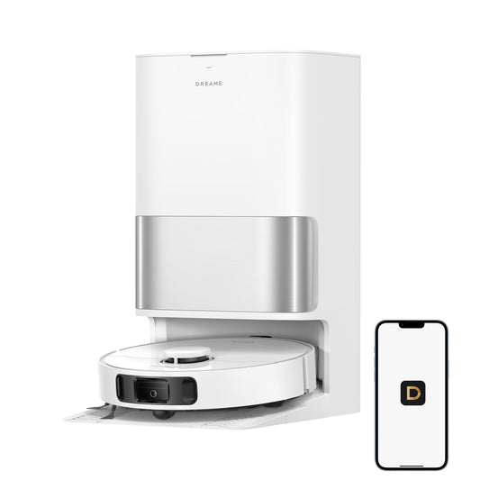 dreame L40 Ultra A robot vacuum cleaner with wiping function, dual system against coiled hair, 24,000 Pa suction power, 10.5 mm mop lift, mop self-cleaning and intelligent obstacle avoidance - RTD31TE