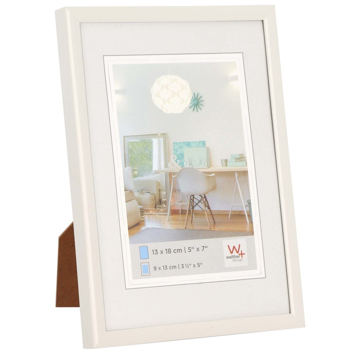 walther design picture frame steel 60 x 80 cm with artificial glass, New Lifestyle plastic frame KVX080D