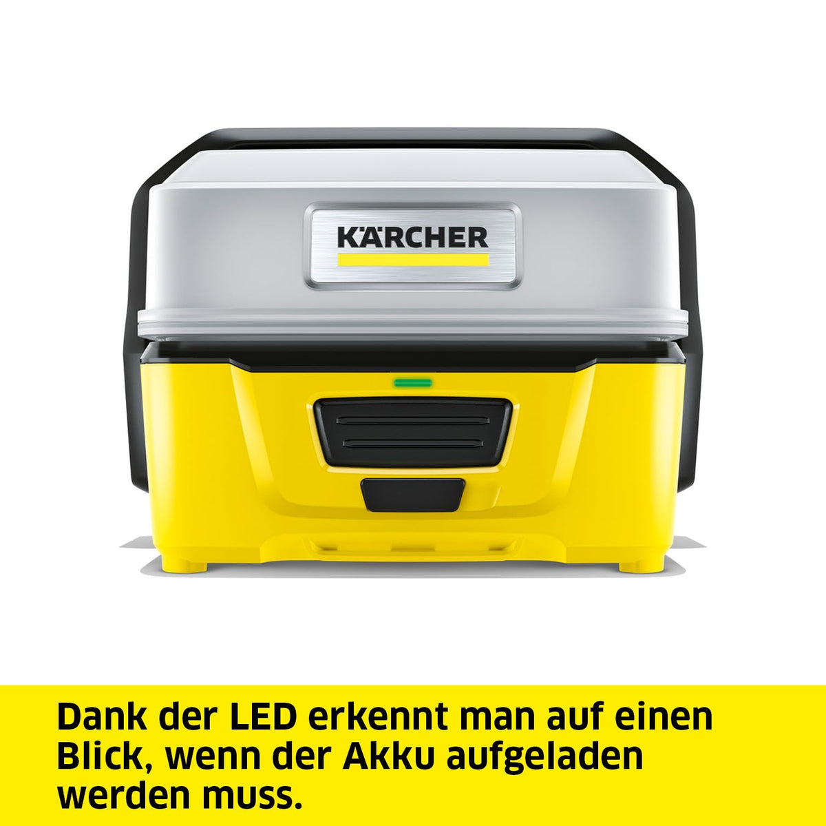 Kärcher Mobile Outdoor Cleaner OC 3 Pet Box (Water tank volume: 4 l, Lithium-ion battery, Removable water tank, Gentle low pressure, Cone nozzle, Fur cleaning brush, Viscose towel) - 1.680-018.0