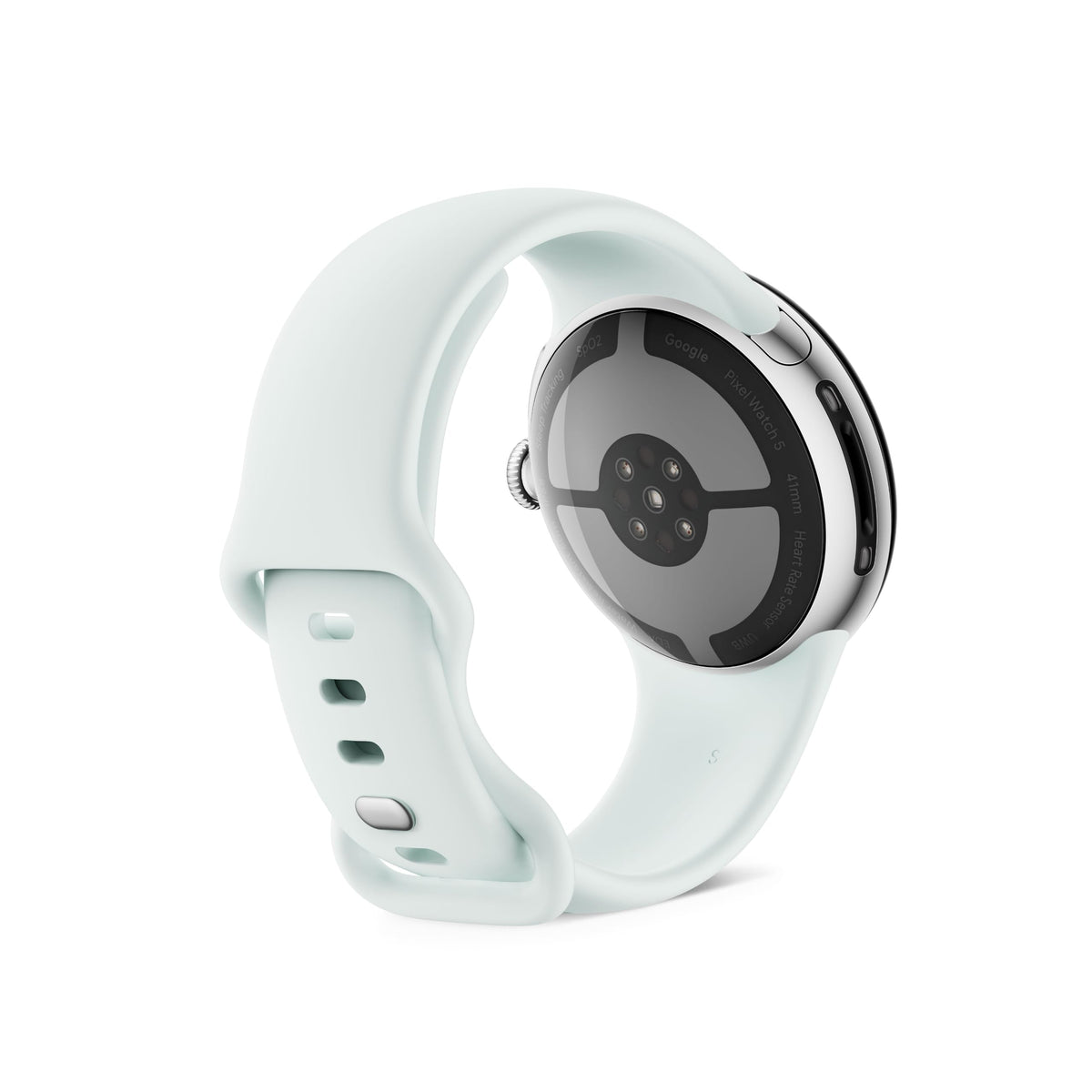 Google Pixel Watch 5 (41 mm) - Smartwatch - Silver Case/Fog Band, Wi-Fi - GA10898-DE