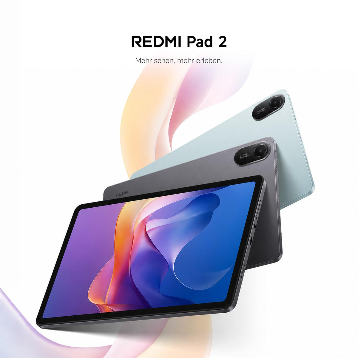 Xiaomi Redmi Pad 2 Tablet 4+256GB, 11 Zoll 2,5K Display, 9000 mAh, Verde - pad