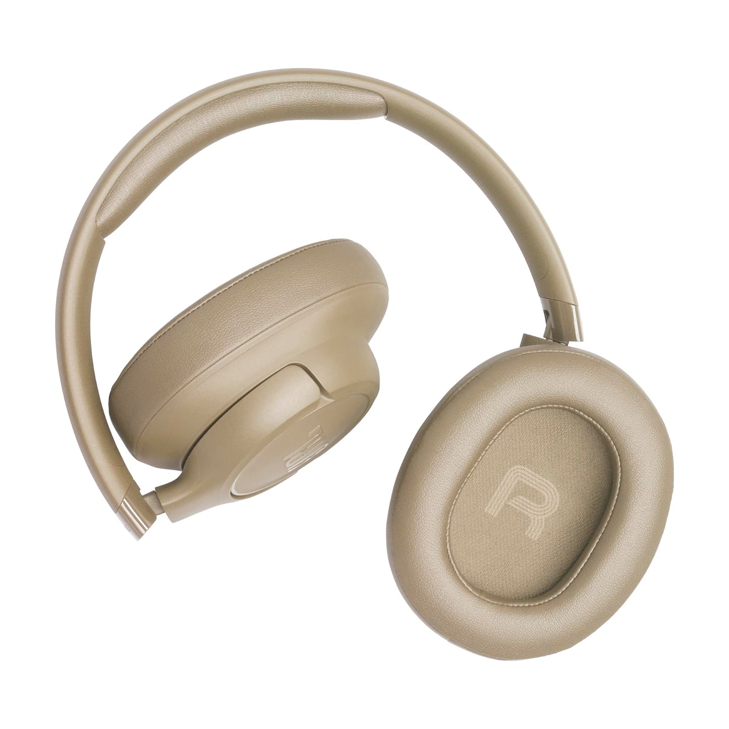 JBL Tune 730 BT Wireless Over-Ear Headphones with JBL Pure Bass Sound, Up to 76 hours of music playback, Bluetooth 6.0, lightweight, foldable design, Google Fast Pair, Microsoft Swift Pair, Beige - JBLT730BTBEG