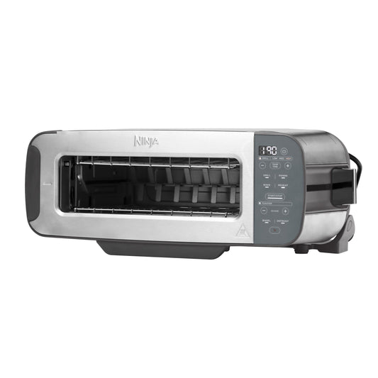 Ninja Foodi 3-in-1 Toaster, Electric Grill with Lid, Stainless Steel, ST202EU