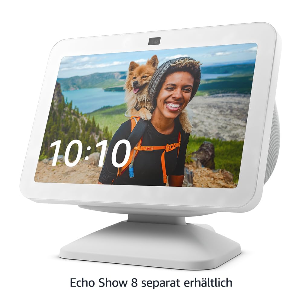 Adjustable Stand with USB-C Charging Port for Echo Show 8 (3rd Gen) | White - 53-033321